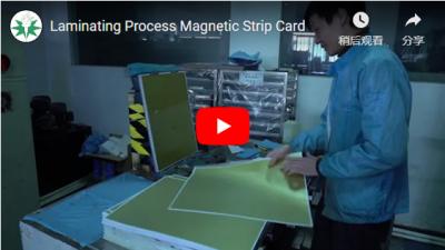 Laminering Process Magnetische Strip Card