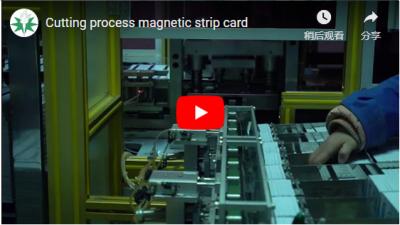 Cutting Proces Magnetische Strip Card